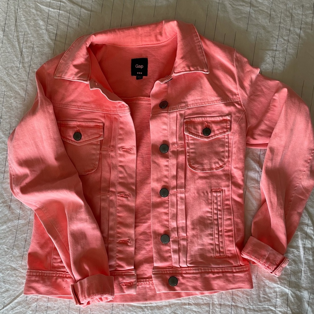 Pink Gap jean jacket